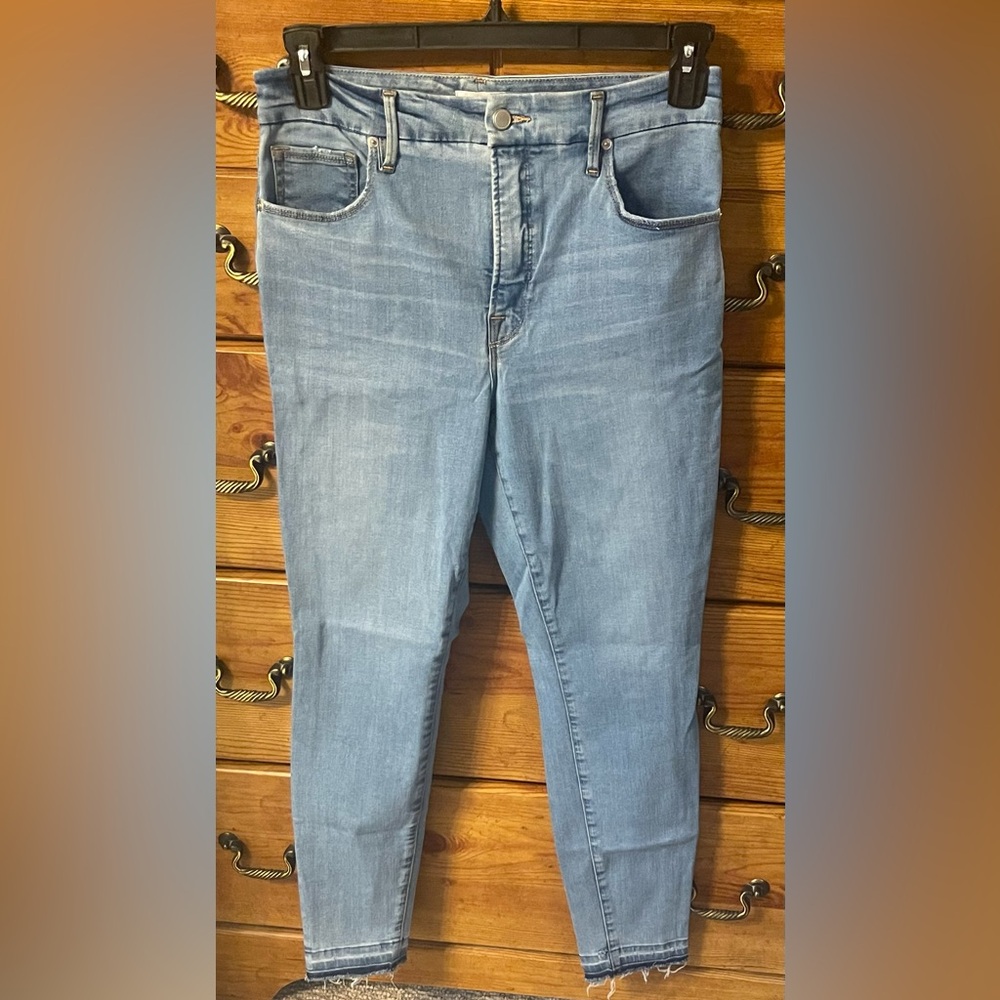Good American Women's Light Blue Skinny Jeans